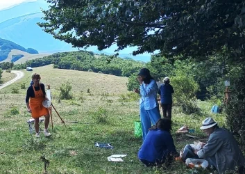Corso di paesaggio ad olio estate